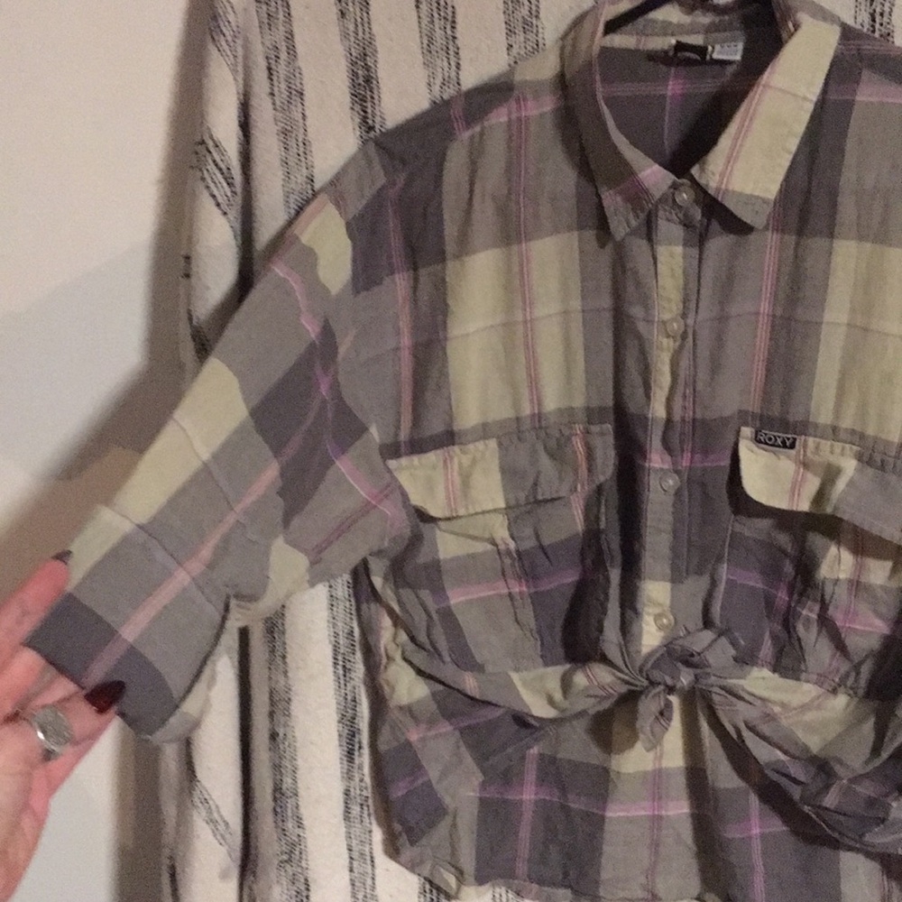 Cropped Roxy button up - Picture 2 of 3